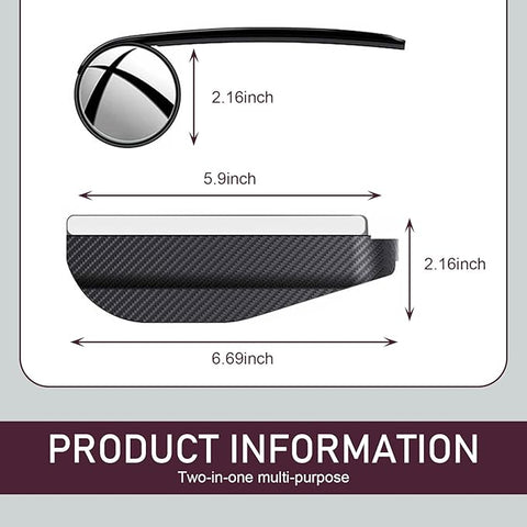 2-in-1 Car Rearview Mirror Accessory