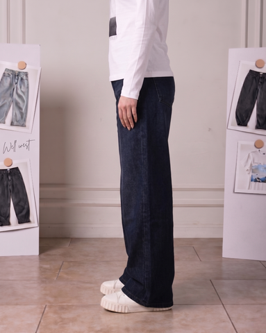 Faded Blue Denim- Loose Fit - UNISEX