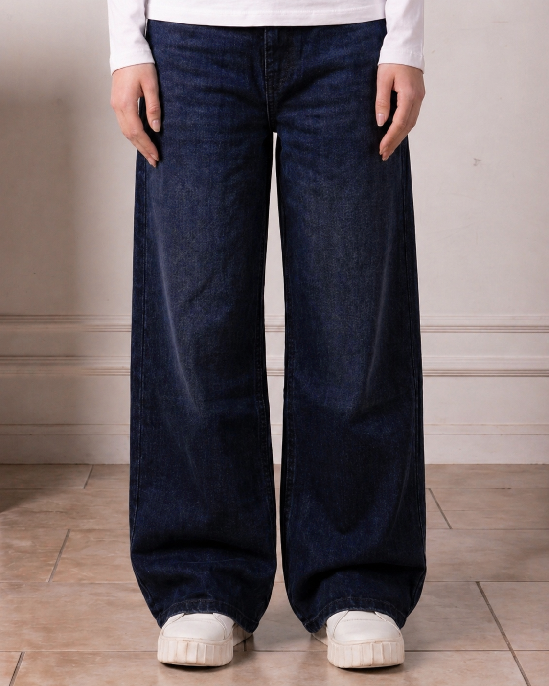 Faded Blue Denim- Loose Fit - UNISEX