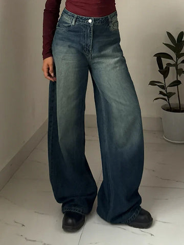 Astral Blue Washed Baggy Jeans