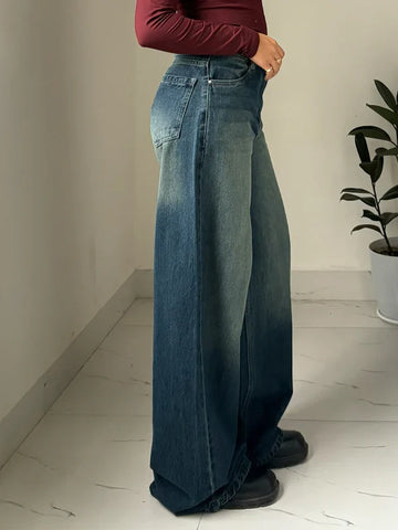 Astral Blue Washed Baggy Jeans