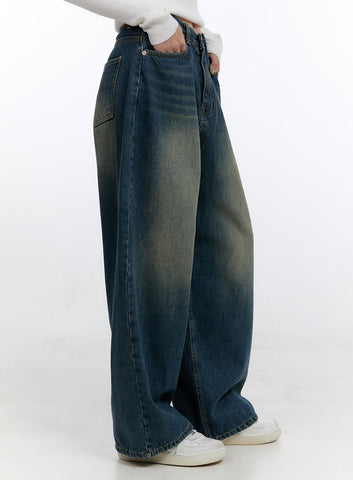 Astral Blue Washed Baggy Jeans