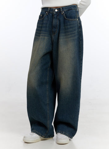 Astral Blue Washed Baggy Jeans