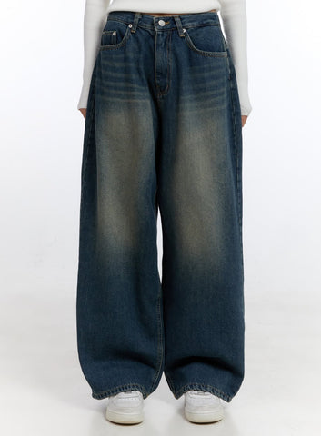 Astral Blue Washed Baggy Jeans